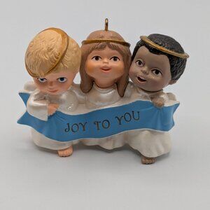 Hallmark Keepsake Joyful Trio 1989 Vintage Christmas Ornament 3 Little Angels